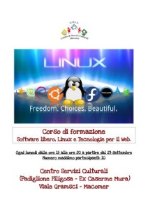 Corso gratuito su Linux, il Software libero e le Tecnologie per il web