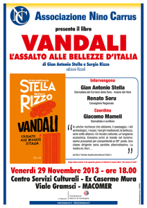 Presentazione Vandali di Gian Antonio Stella