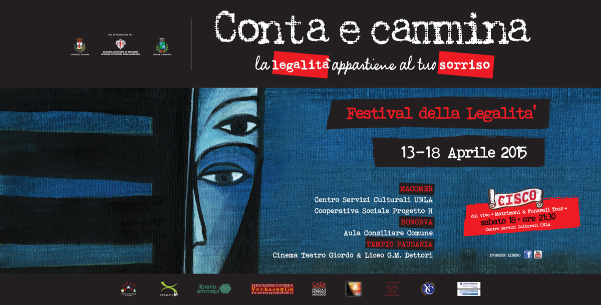 “Conta e Cammina. La legalità appartiene al tuo sorriso.” Festival della Legalità 13 – 18 Aprile 2015