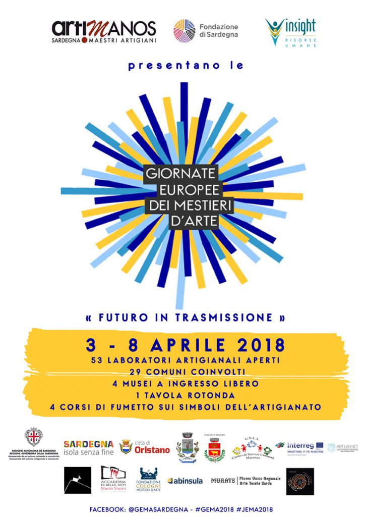 Le Giornate Europee dei Mestieri d’Arte. 3 – 8 Aprile 2018