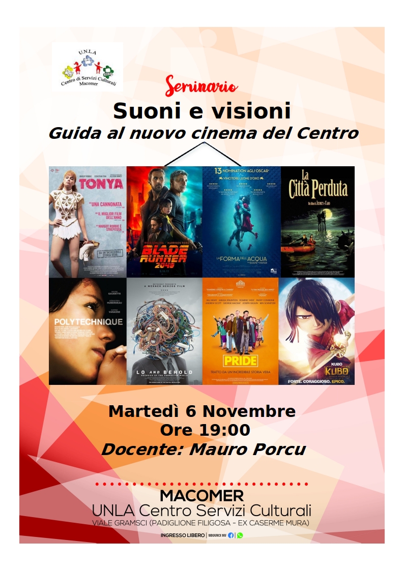 “Suoni e visioni. Guida al nuovo cinema del Centro” 6 Novembre ore 19