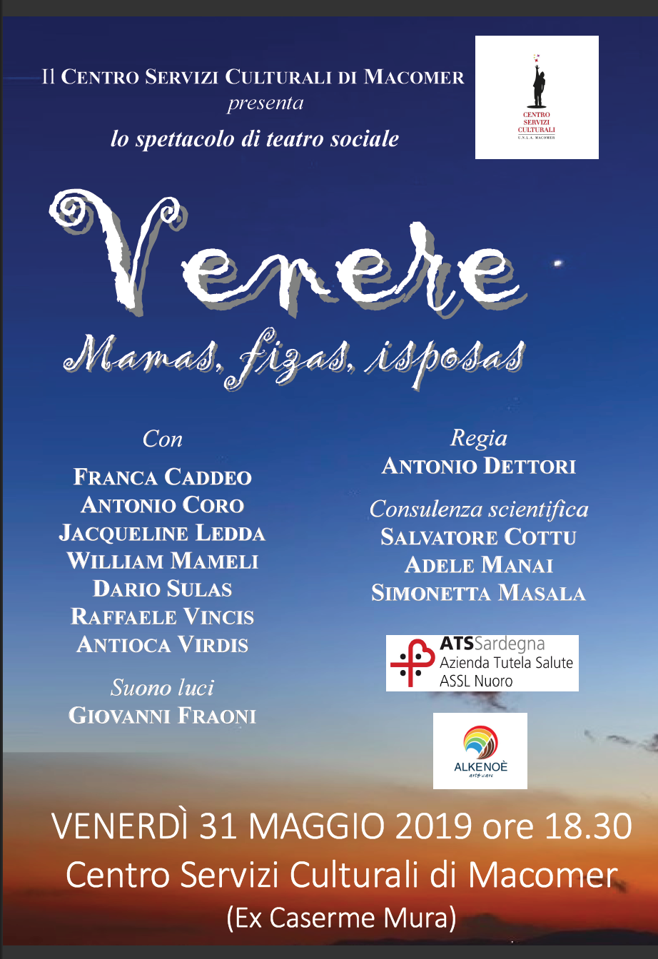 Venere. Mamas, filas, isposas. Venerdì 31 Maggio ore 18.30