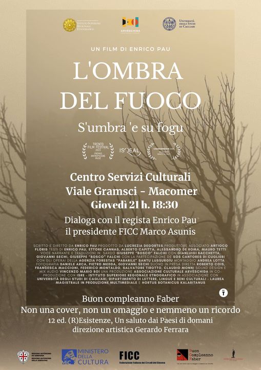 Proiezione “L’ombra del fuoco” di Enrico Pau