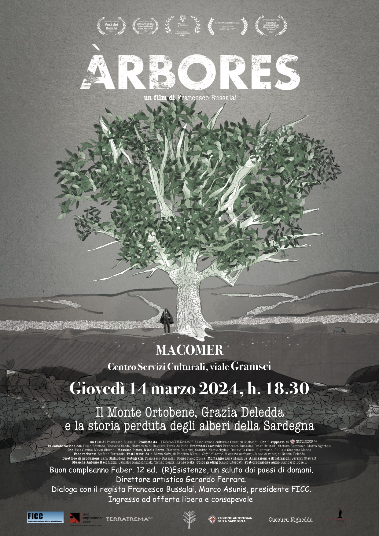 Proiezione “Arbores” di Francesco Bussalai