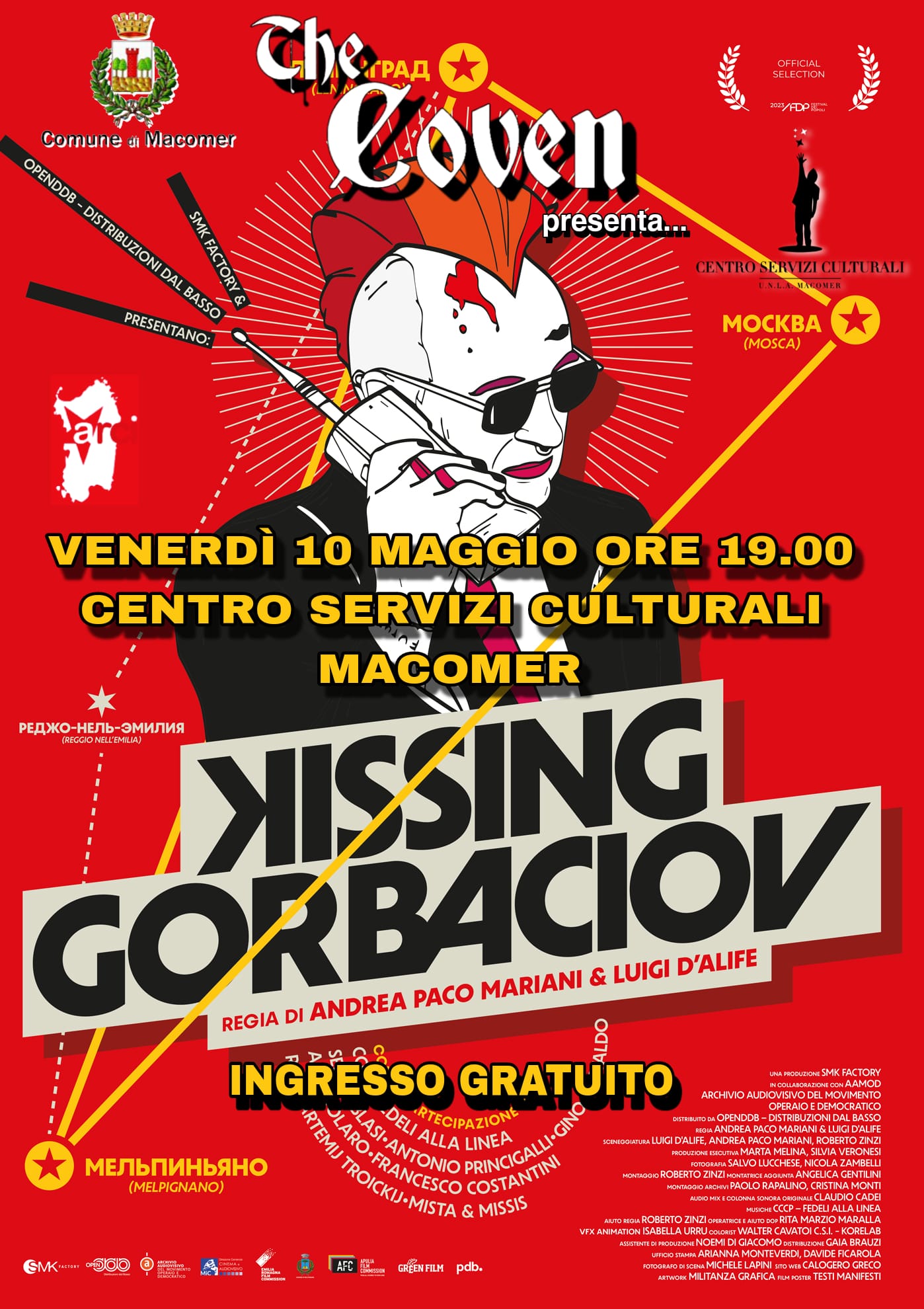 Proiezione “Kissing Gorbaciov” di Andrea Paco Mariani e Luigi D’Alife
