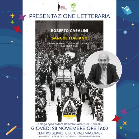 Presentazione di “Sangue italiano” di Roberto Casalini