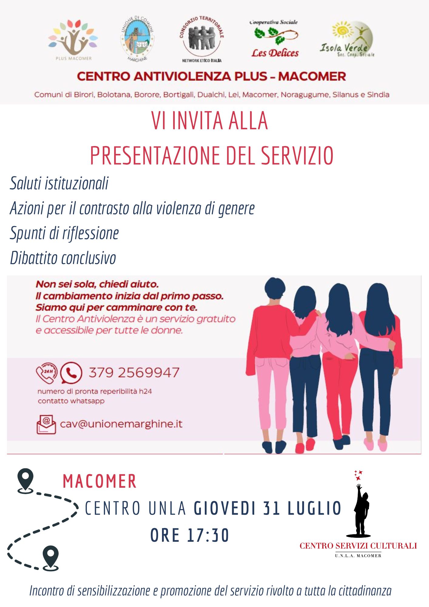 Presentazione Centro Antiviolenza Plus-Macomer